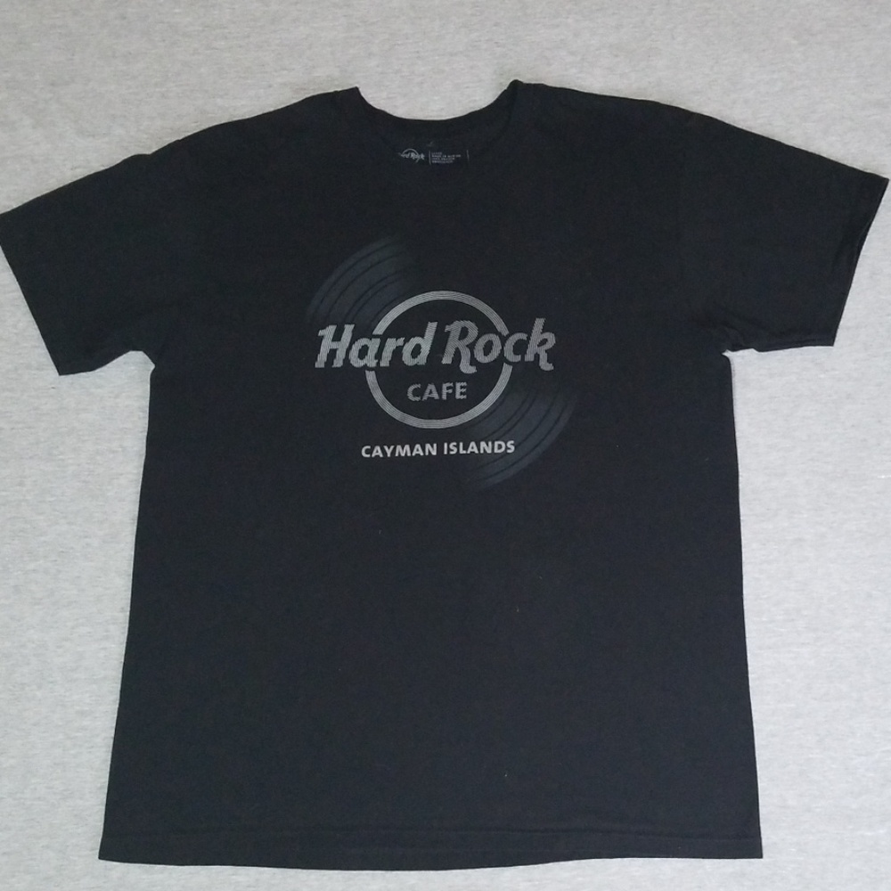 Hard Rock Cafe Cayman Islands Record Black Collectible T-Shirt Size L